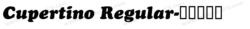 Cupertino Regular字体转换